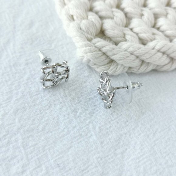 Authentic Kendra Scott Kelly - Silver Stud Earrings - Picture 3 of 3